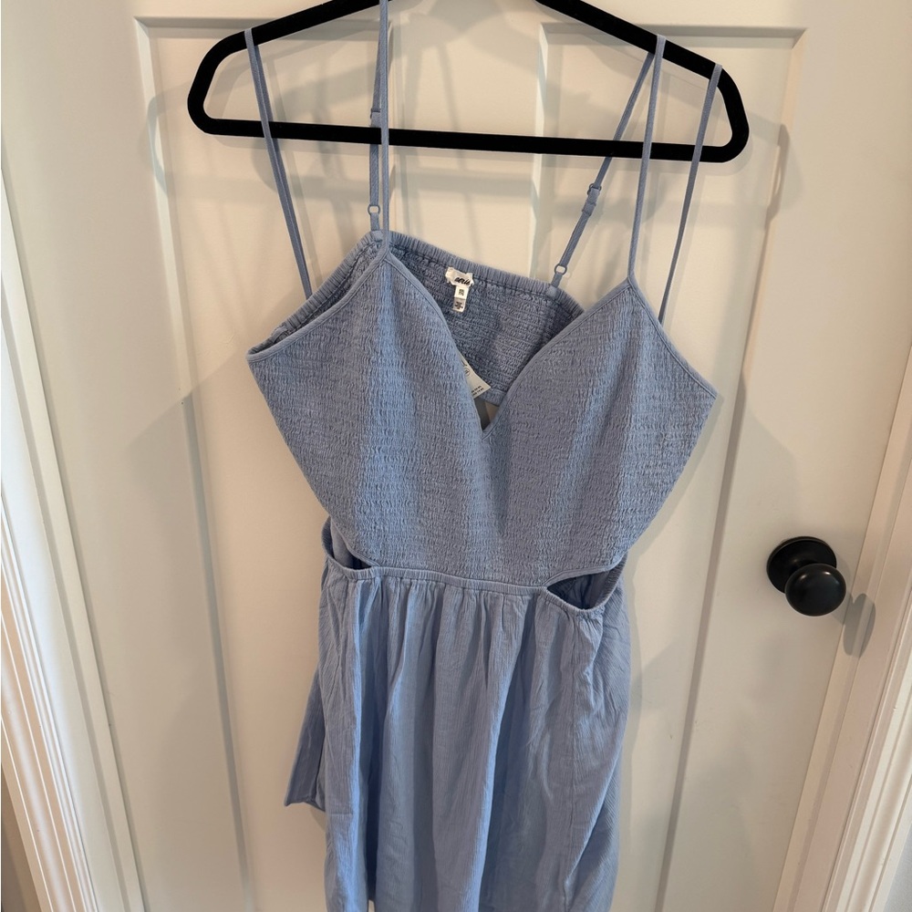 Aerie Light Blue Cut Out Dress